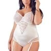 Cottelli Collection Cottelli Curves White Suspender Body 95D/2XL Sale