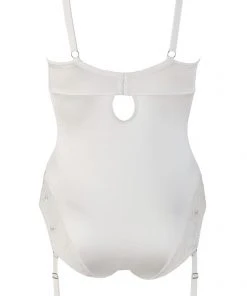 Cottelli Collection Cottelli Curves White Suspender Body 95D/2XL Sale