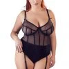 Cottelli Collection Cottelli Curves Plus Size String Body Bodystockings