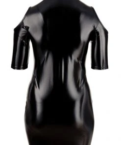 Cottelli Collection Cottelli Curves Plus Size Wetlook Dress