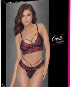 Cottelli Collection Lingerie Sets Cottelli Lingerie Black Red Lingerie Set 7 Cottelli Collection Lingerie Sets Cottelli Lingerie Black Red Lingerie Set