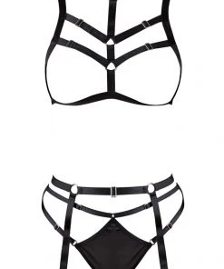 Cottelli Collection Ladies Fetish Clothing Cottelli Lingerie Harness Set