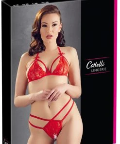 Cottelli Collection Lingerie Sets Cottelli Lingerie Lace Set Red 17 Cottelli Collection Lingerie Sets Cottelli Lingerie Lace Set Red