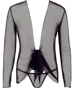 Cottelli Collection Chemises, Nightwear Cottelli Long Sleeve Blouse (S/M)