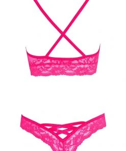 Cottelli Collection Cottelli Lingerie Pink Bra Set