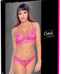 Cottelli Collection Cottelli Lingerie Pink Bra Set