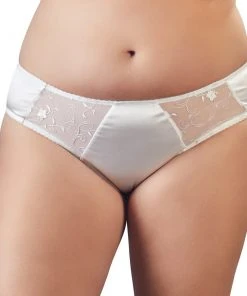Cottelli Collection Cottelli Plus Size White Briefs Panties And Bras