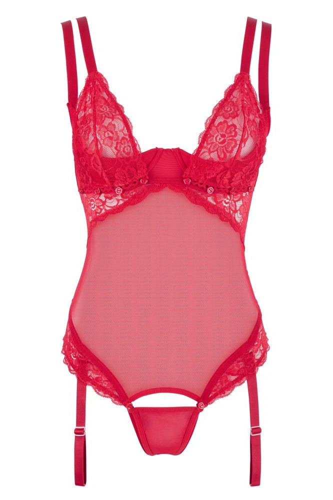 Cottelli Collection Cottelli Lingerie Red String Body 75C/S, 80B/M Sale 5 Cottelli Collection Cottelli Lingerie Red String Body 75C/S, 80B/M Sale