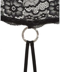 Cottelli Collection Sale Cottelli Lingerie Cage Strap Lace Top And String (XL)