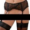 Cottelli Collection Suspenders And Garters Cottelli Lingerie Suspender Belt XL