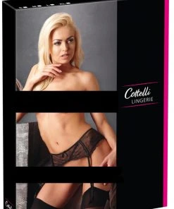 Cottelli Collection Suspenders And Garters Cottelli Lingerie Suspender Belt XL