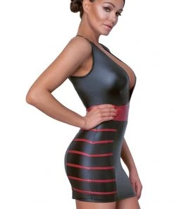 Cottelli Collection Cottelli Party Black Red Dress