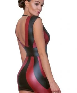 Cottelli Collection Ladies Fetish Clothing Cottelli Party Black Red Dress