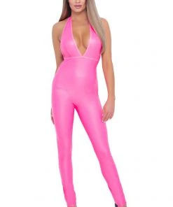 Cottelli Collection Cottelli Party Pink Jumpsuit