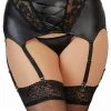 Cottelli Collection Panties And Bras Cottelli Plus Size Garter Belt And Pants XL, 3XL, 4XL