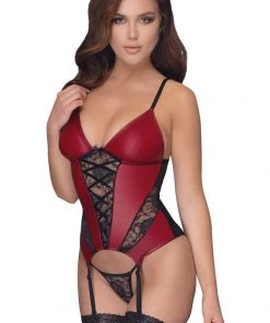 Cottelli Collection Cottelli Lingerie Red Basque