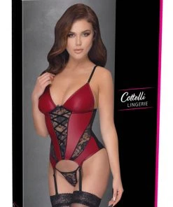 Cottelli Collection Cottelli Lingerie Red Basque
