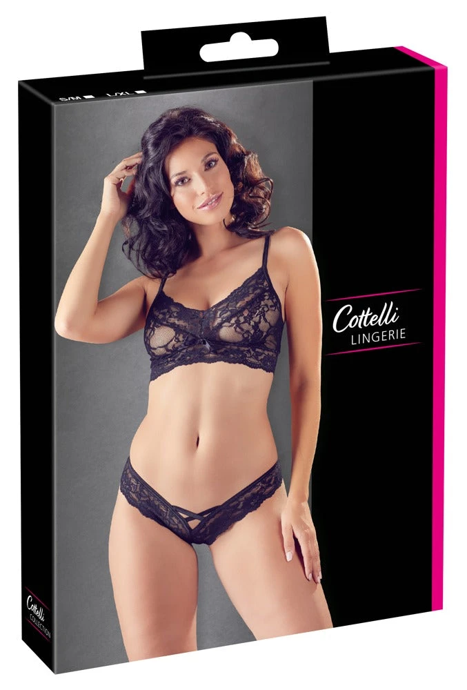 Cottelli Collection Cottelli Lingerie Black Lingerie Set 8 Cottelli Collection Cottelli Lingerie Black Lingerie Set
