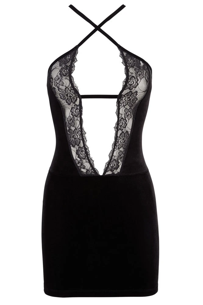 Cottelli Collection Sale Cottelli Party Black Velvet Dress (XL) 4 Cottelli Collection Sale Cottelli Party Black Velvet Dress (XL)