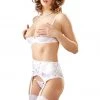 Cottelli Collection Lingerie Sets Cottelli Lingerie White Suspender Set