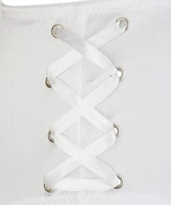 Cottelli Collection Lingerie Sets Cottelli Lingerie White Suspender Set