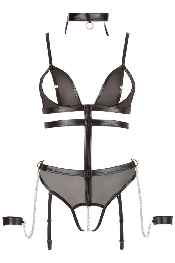 Cottelli Collection Bondage Cottelli Bondage Crotchless Body With Chains 4 Cottelli Collection Bondage Cottelli Bondage Crotchless Body With Chains