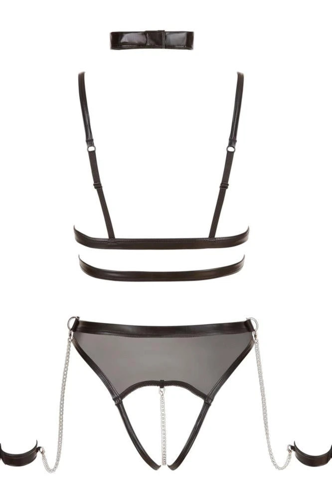 Cottelli Collection Bondage Cottelli Bondage Crotchless Body With Chains 5 Cottelli Collection Bondage Cottelli Bondage Crotchless Body With Chains