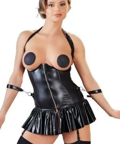 Cottelli Collection Bondage Cottelli Bondage Dress With Suspender Straps Ladies Fetish Clothing