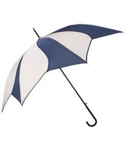 Soake Cream And Navy Swirl Walking Stick Umbrella