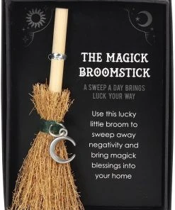 Something Different Crescent Moon Mini Magick Broomstick All Homeware