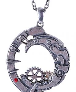 Steampunk Jewellery Mystica Steampunk Crescent Necklace
