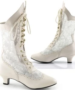 Steampunk Boots Funtasma Dame 115 Boots Ivory