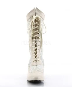 Steampunk Boots Funtasma Dame 115 Boots Ivory