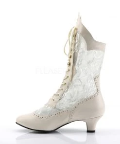 Steampunk Boots Funtasma Dame 115 Boots Ivory