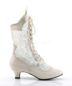 Steampunk Boots Funtasma Dame 115 Boots Ivory
