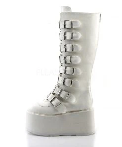 All Footwear Demonia DAMNED-318 Boots White 10 All Footwear Demonia DAMNED-318 Boots White
