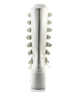 All Footwear Demonia DAMNED-318 Boots White 11 All Footwear Demonia DAMNED-318 Boots White