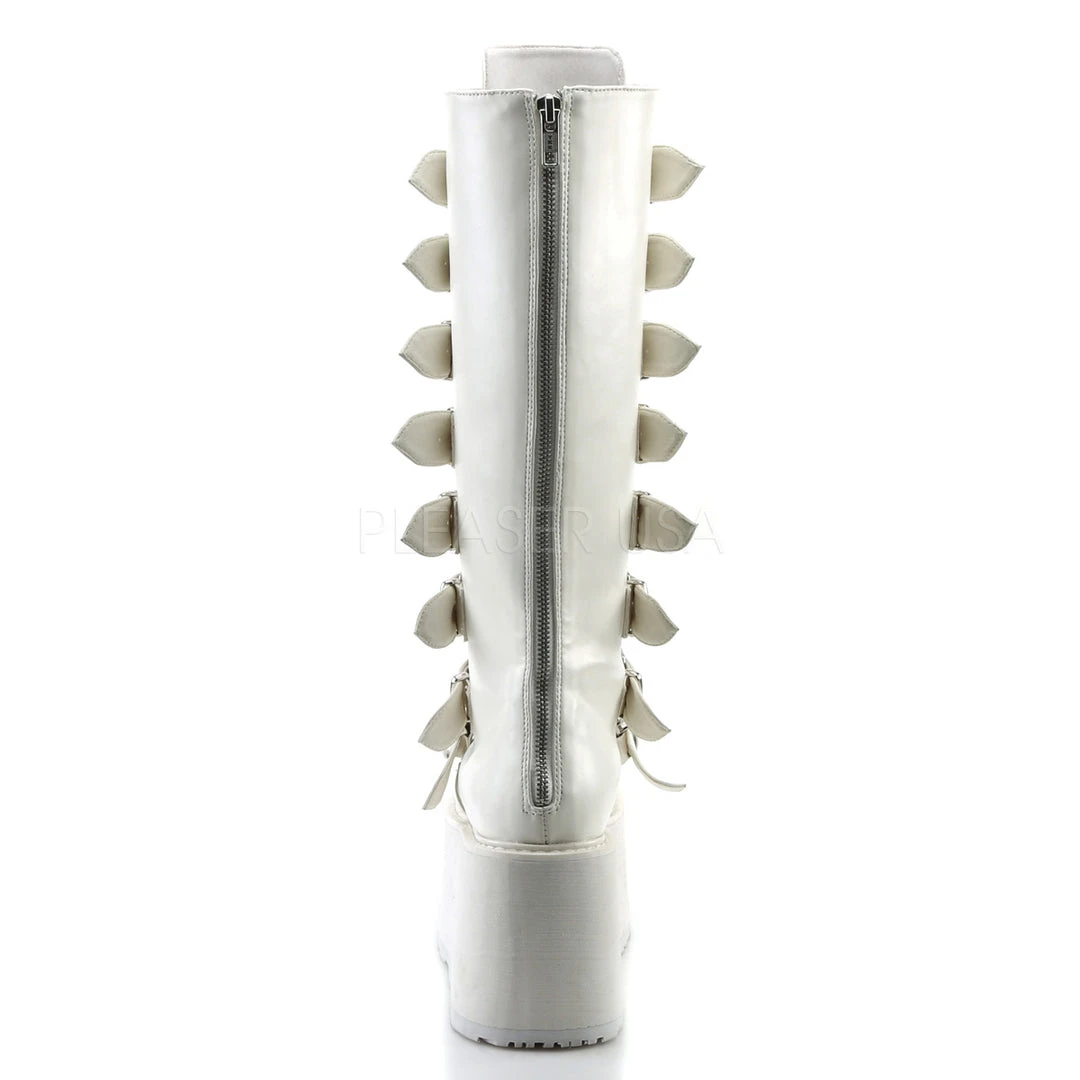 All Footwear Demonia DAMNED-318 Boots White 6 All Footwear Demonia DAMNED-318 Boots White