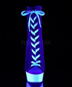 Pleaser DELIGHT-1016SK Boots Red Canvas