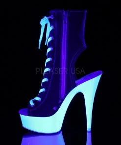 Pleaser DELIGHT-1016SK Boots Red Canvas