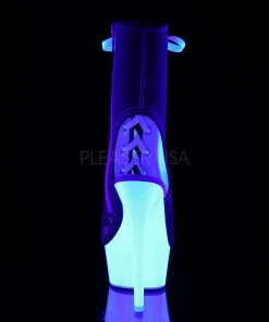 Pleaser DELIGHT-1016SK Boots Red Canvas