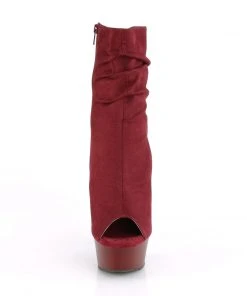 Pleaser DELIGHT-1031 Boots Burgundy