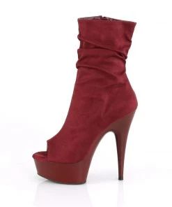 Pleaser DELIGHT-1031 Boots Burgundy