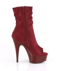Pleaser DELIGHT-1031 Boots Burgundy