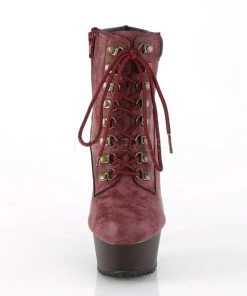 Pleaser DELIGHT 600TL 02 Boots Burgundy