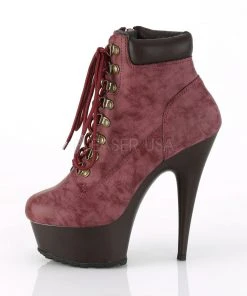Pleaser DELIGHT 600TL 02 Boots Burgundy