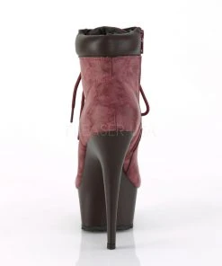 Pleaser DELIGHT 600TL 02 Boots Burgundy