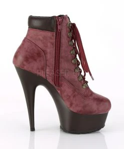 Pleaser DELIGHT 600TL 02 Boots Burgundy