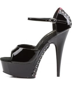 Pleaser DELIGHT 660FH Shoes Black/Red