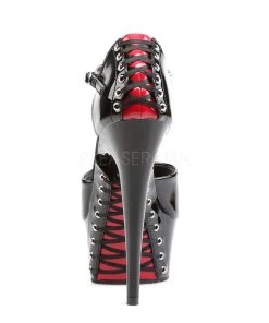 Pleaser DELIGHT 660FH Shoes Black/Red